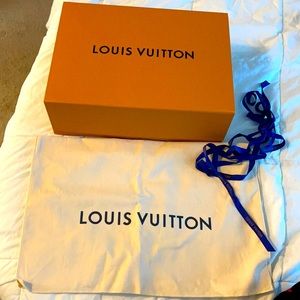 Louis Vuitton box ribbon and bag new